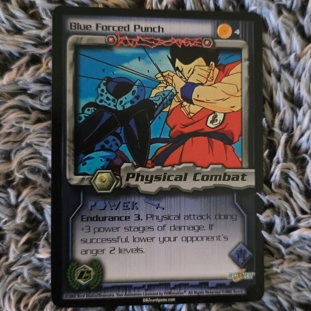 7x Blue Forced Punch 4 Dragon Ball Z TCG Score 2002 Cell Saga Physical Combat